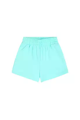 KIDS ESSENTIAL SWEAT SHORT - ARUBA BLUE