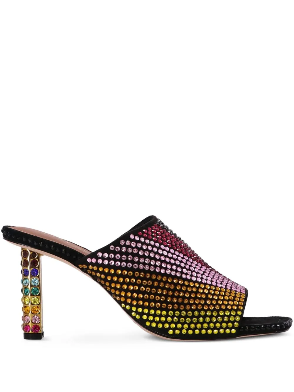 Kurt Geiger London 75mm Mayfair embellished mules - Multicolour