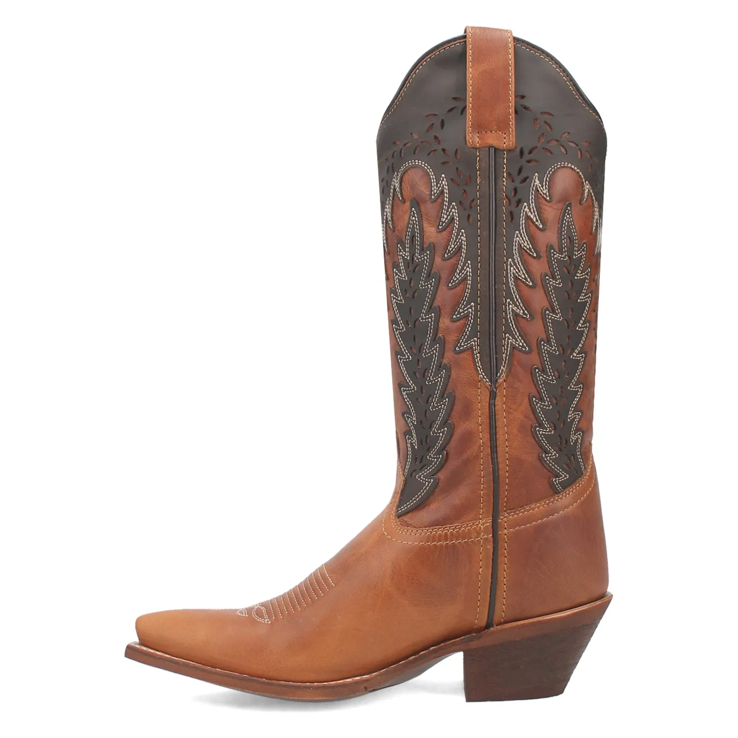 Laredo Womens Farah Honey Leather Cowboy Boots