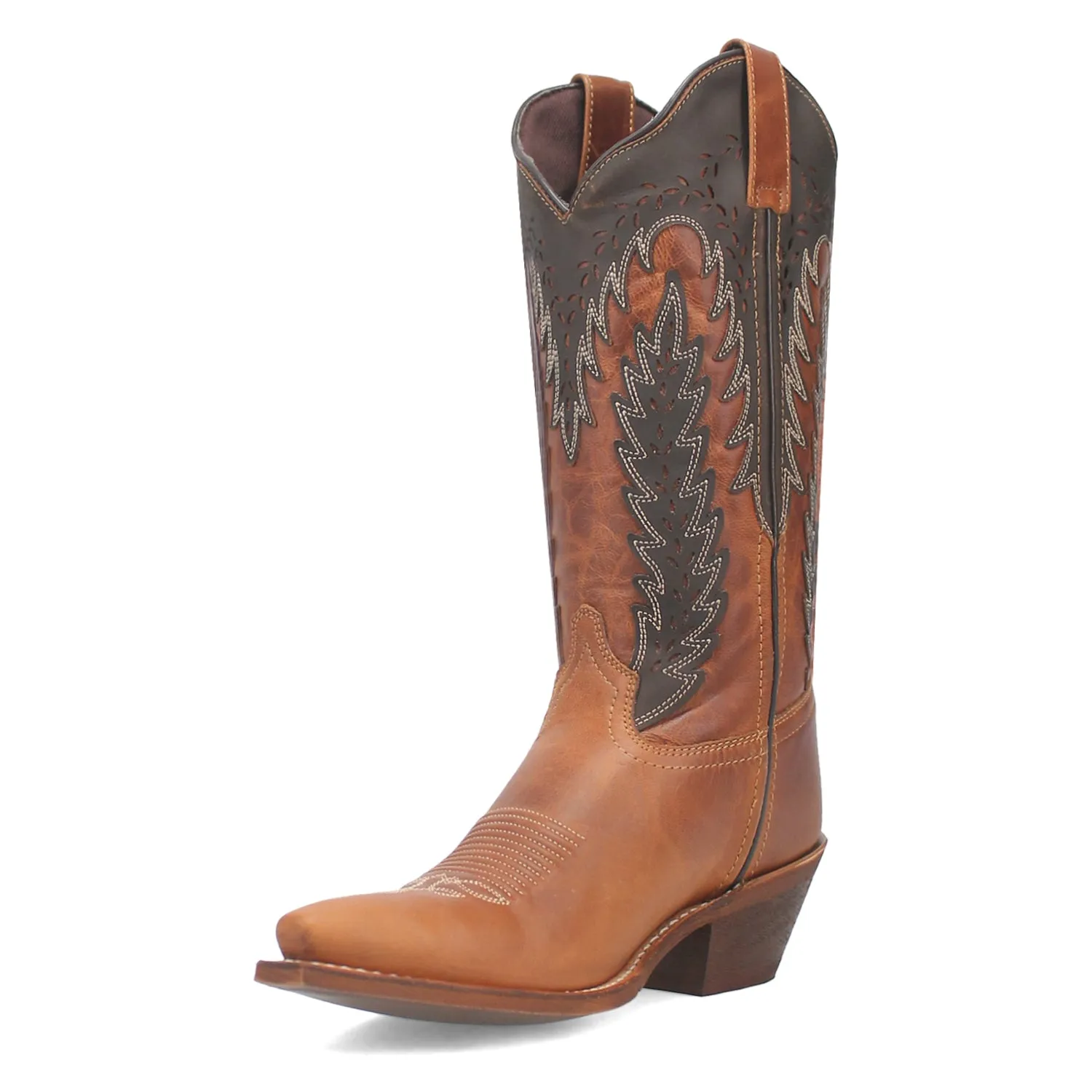 Laredo Womens Farah Honey Leather Cowboy Boots