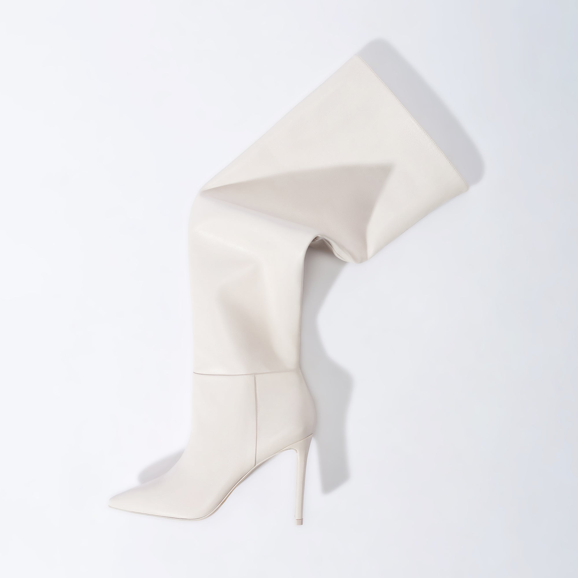 Larroudé x Jennifer Fisher Boot In Bone Leather