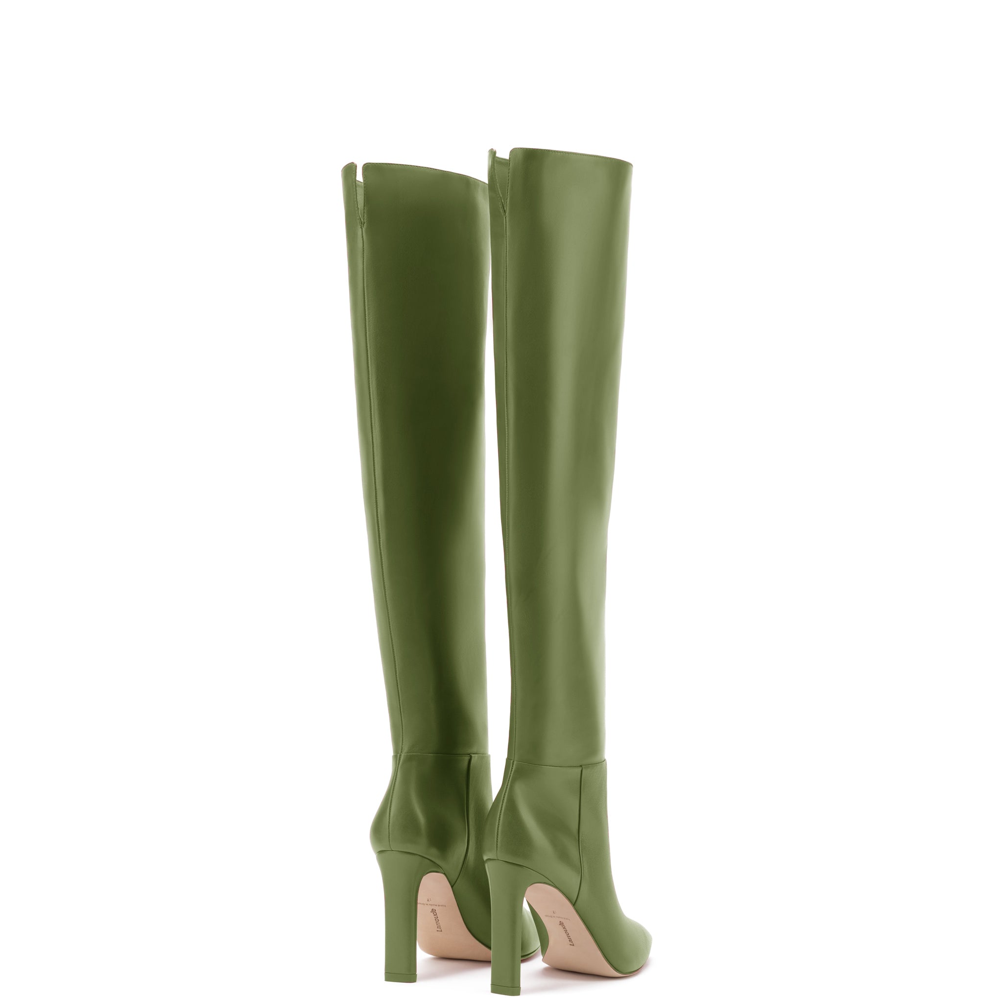 Larroudé x Jennifer Fisher Boot In Olive Leather