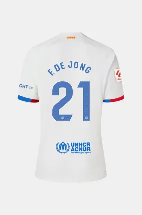 LFP  FC Barcelona away shirt 23/24 “ Junior  - F. DE JONG