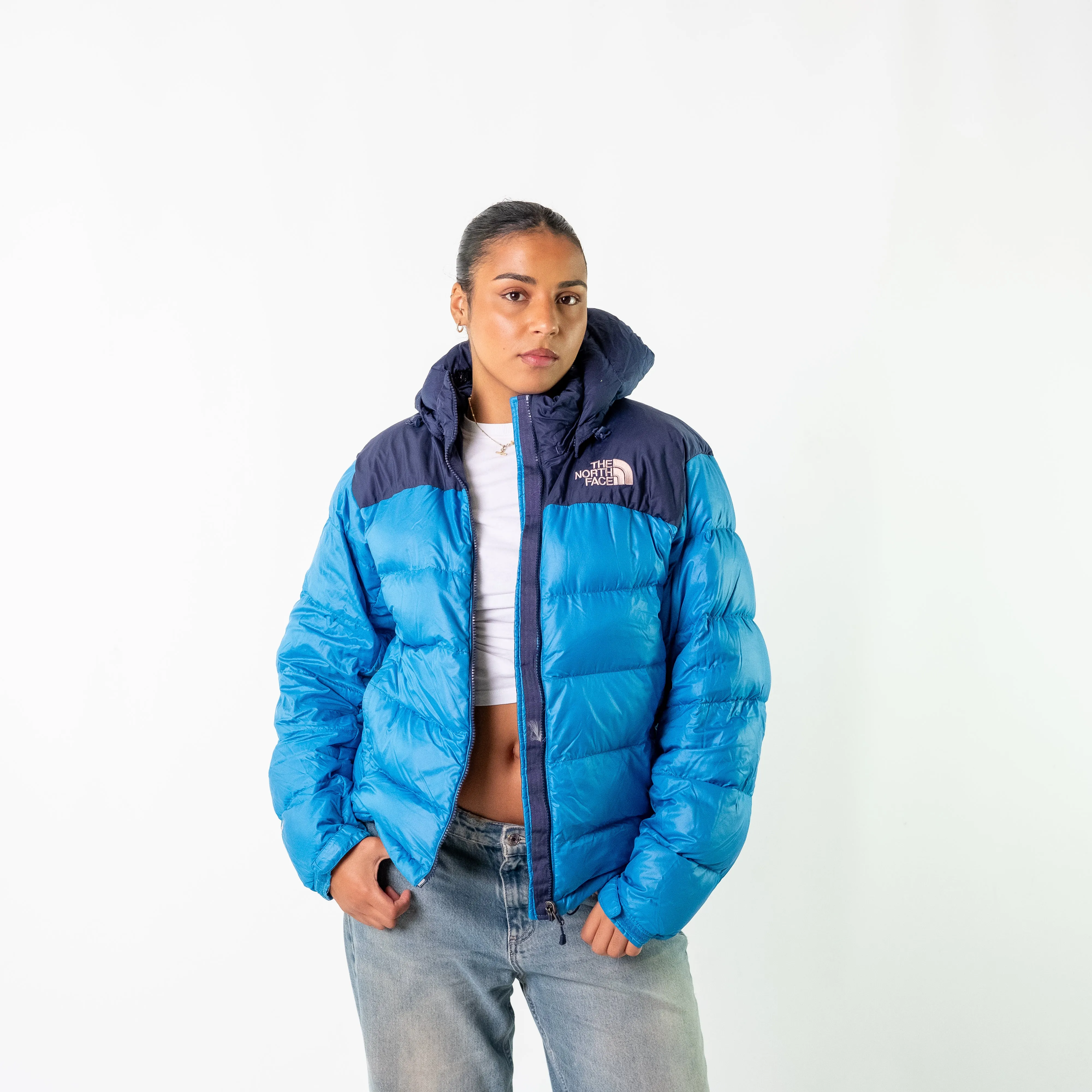 Light Blue 90s The North Face 90 Puffer (S)