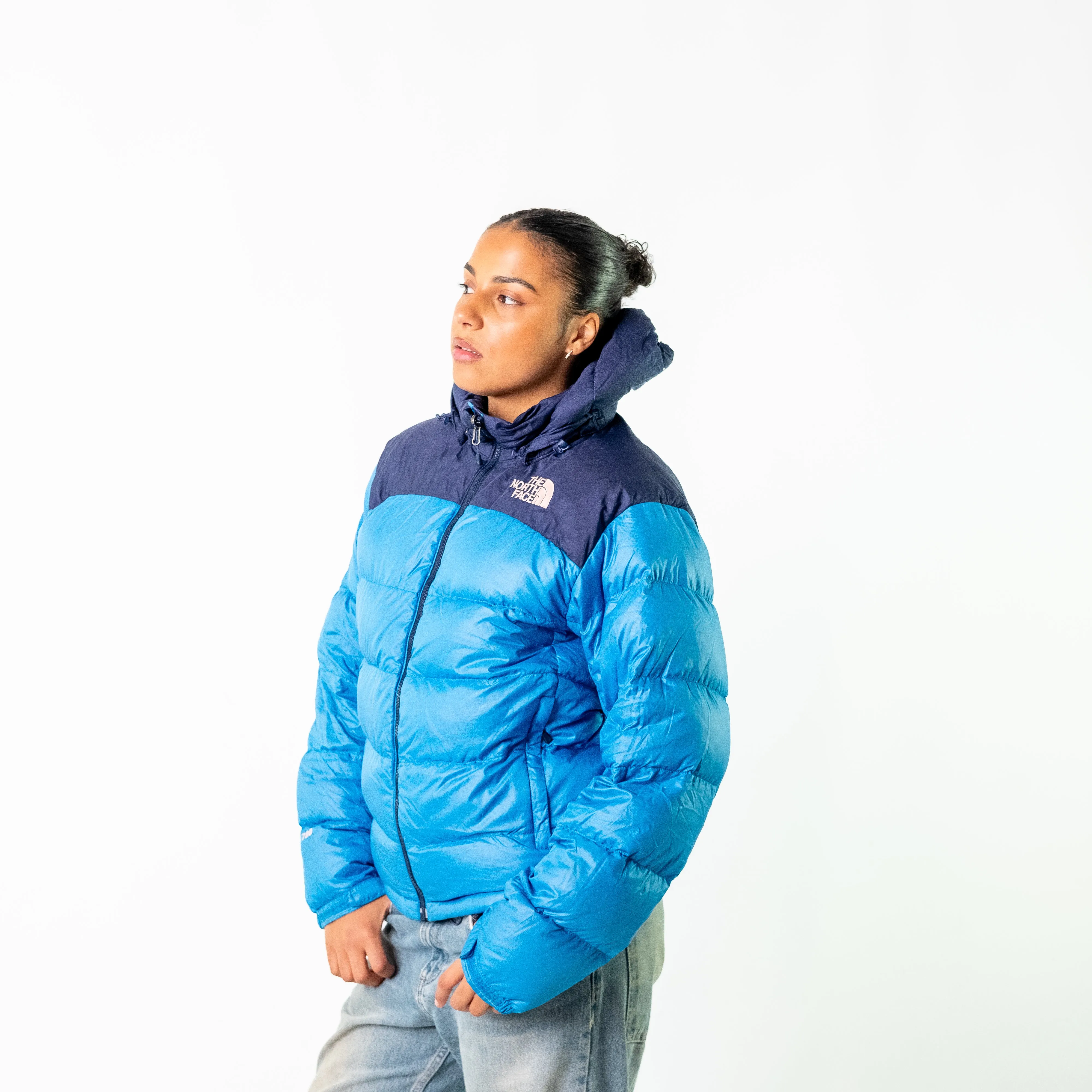 Light Blue 90s The North Face 90 Puffer (S)