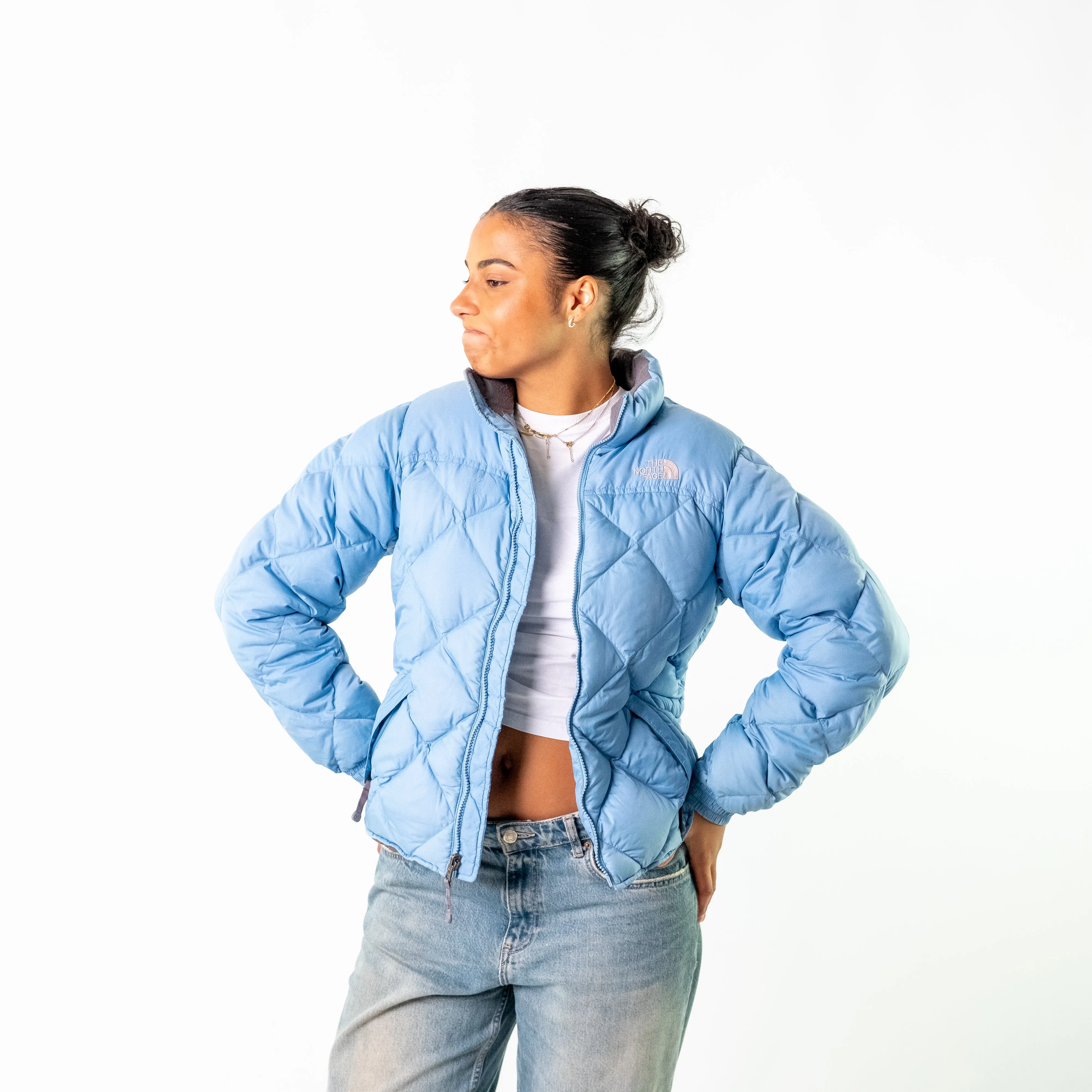 Light Blue 90s The North Face Puffer (M)