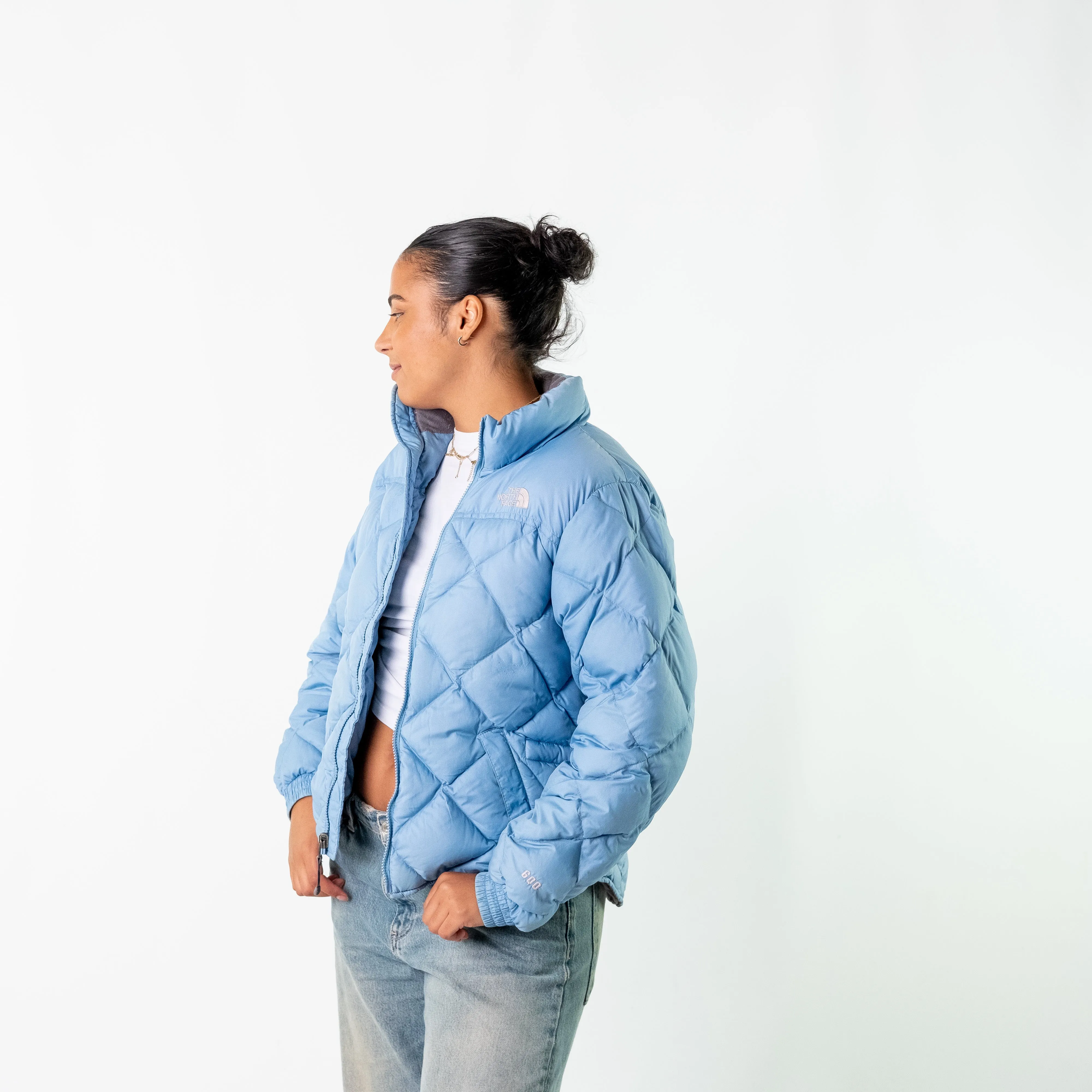 Light Blue 90s The North Face Puffer (M)