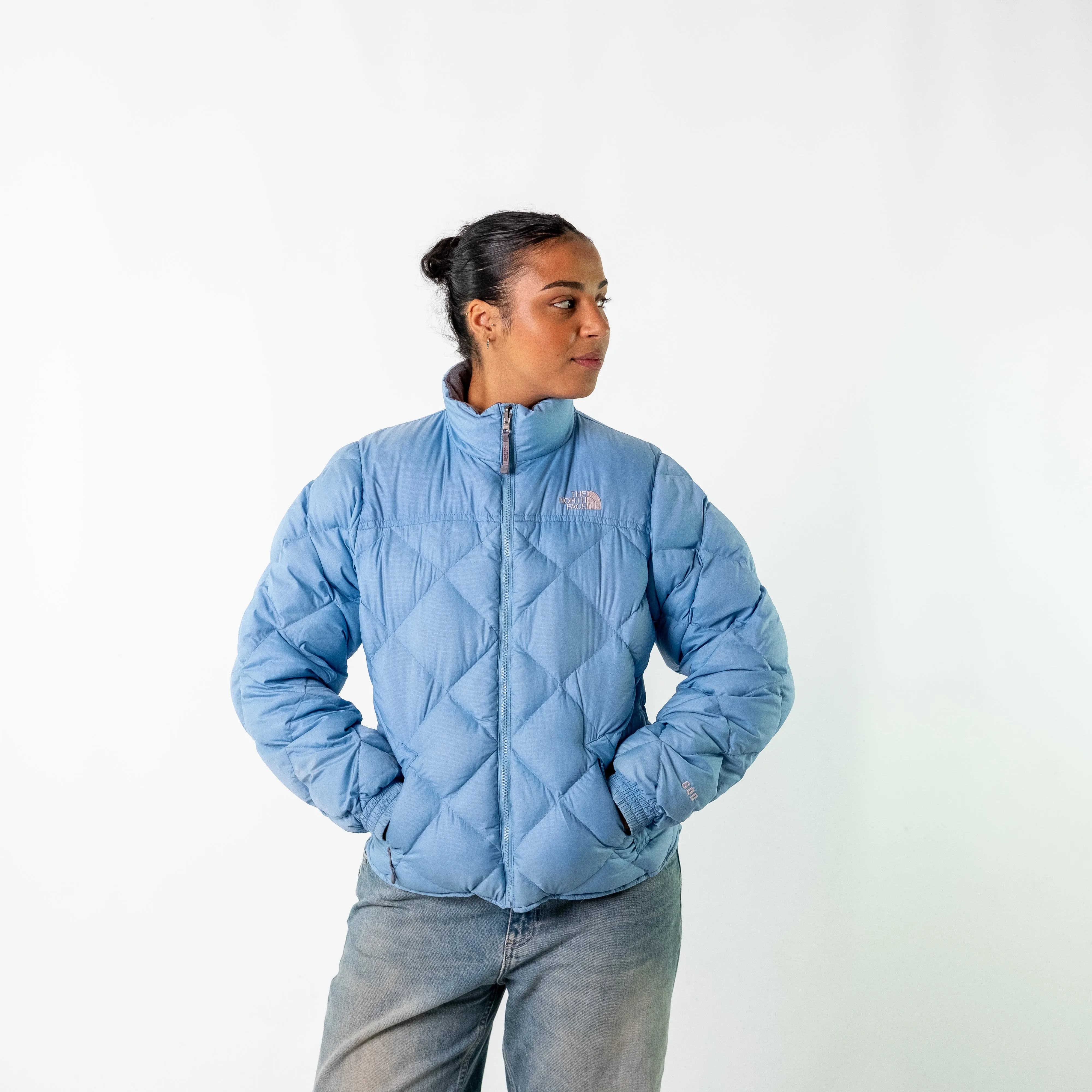 Light Blue 90s The North Face Puffer (M)