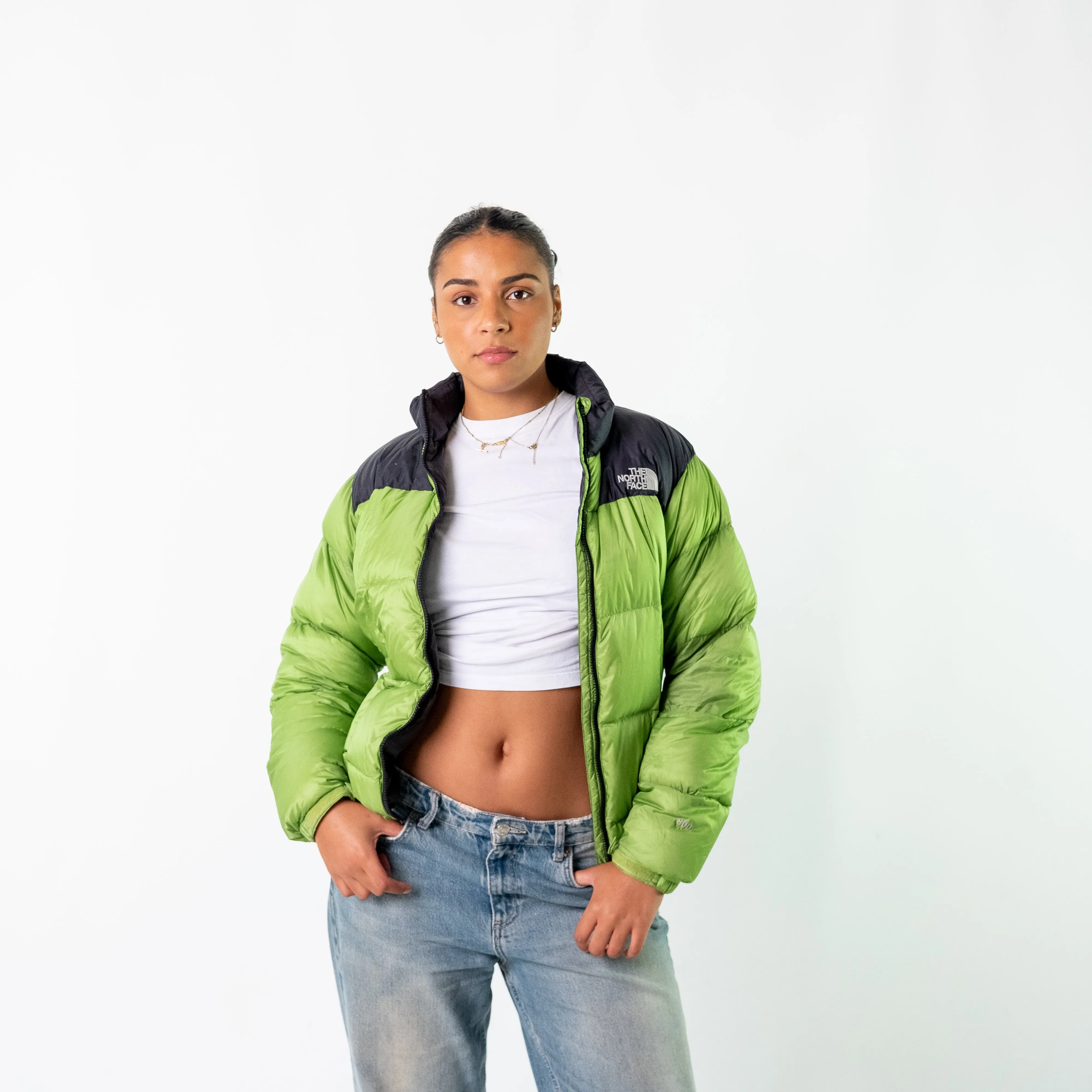 Light Green 90s The North Face Puffer (M)