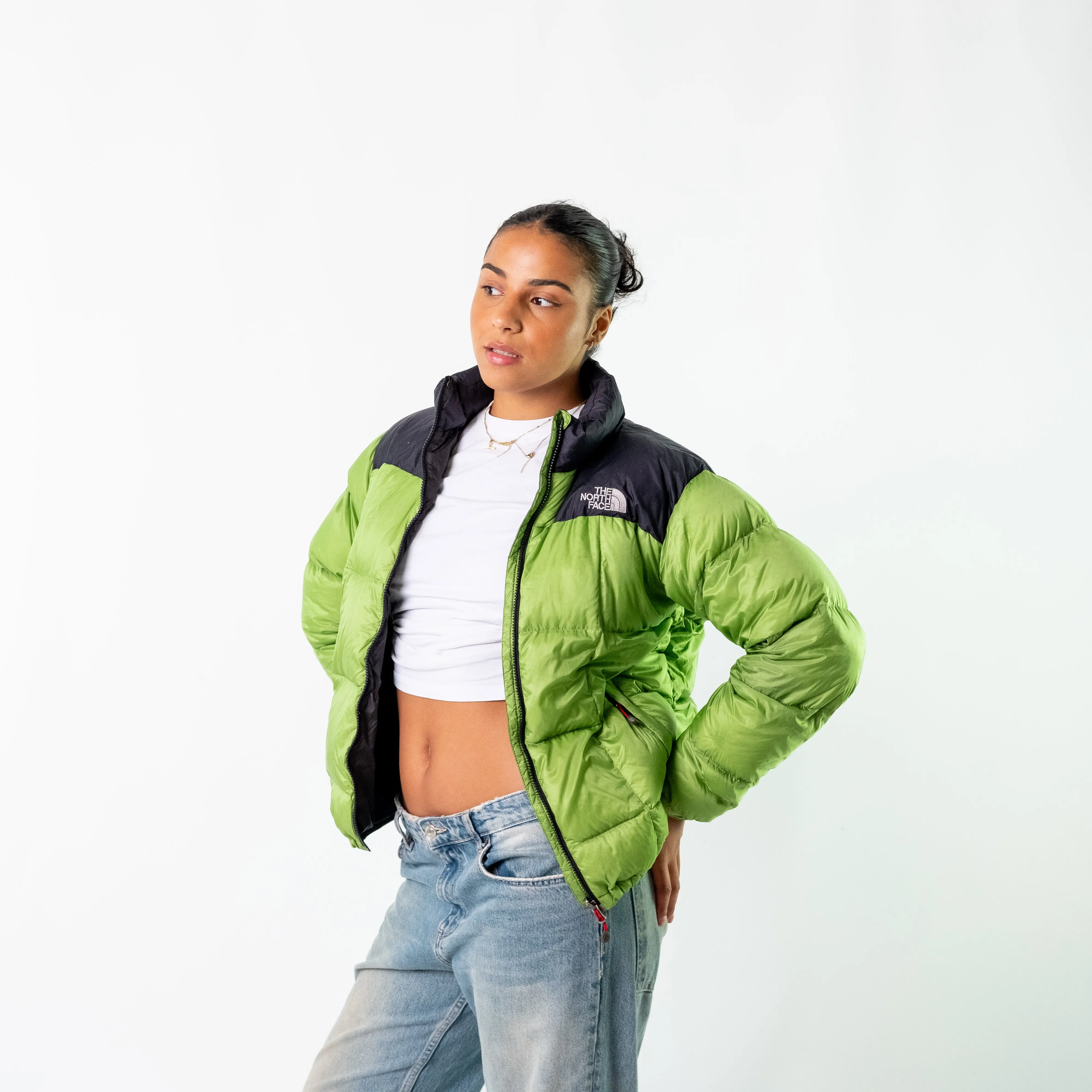 Light Green 90s The North Face Puffer (M)