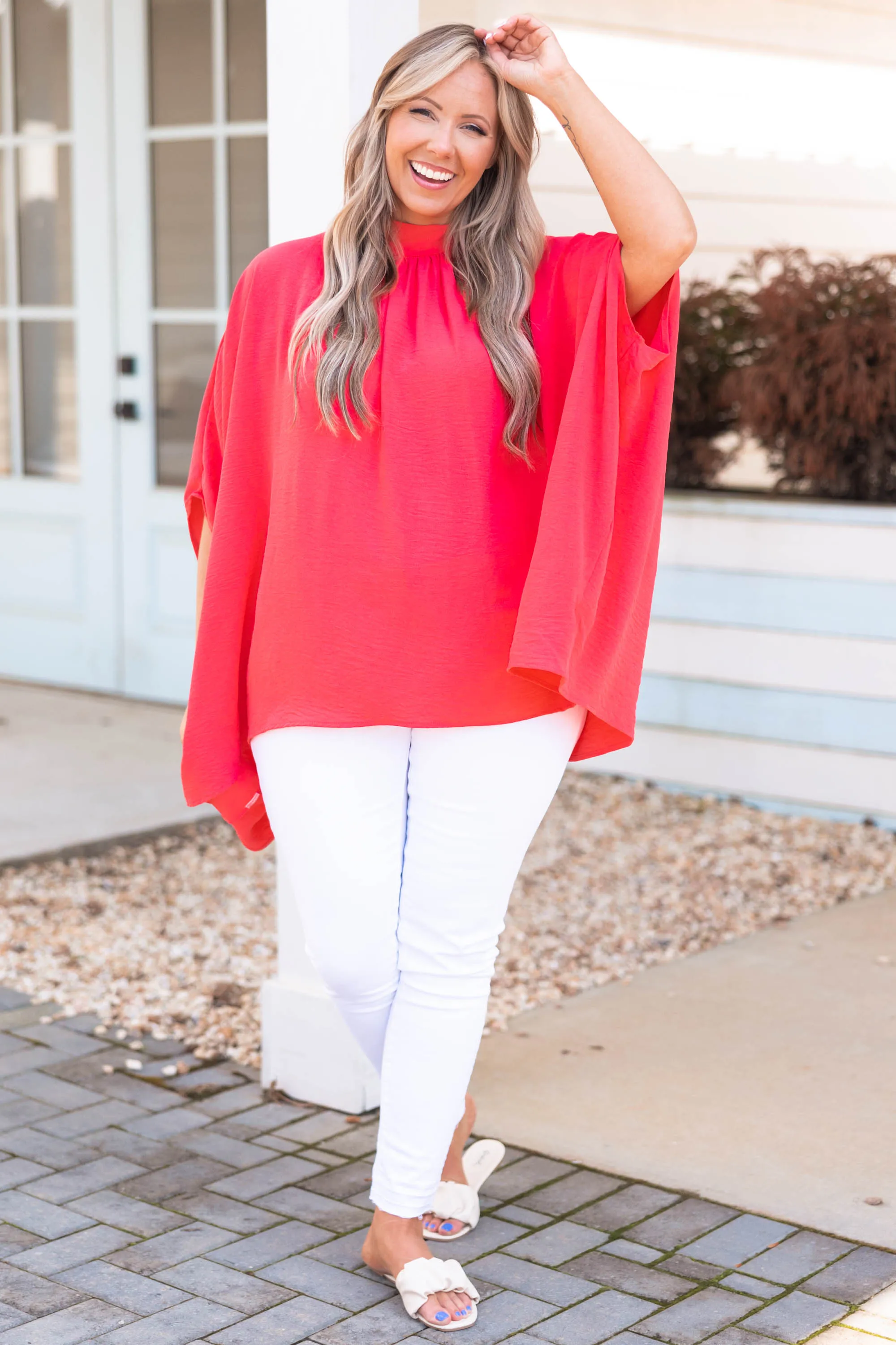 Look Good, Feel Good Top, Coral