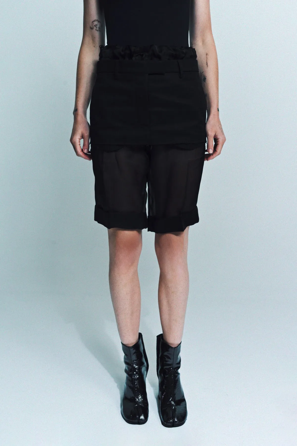 MAISON MARGIELA | LAYERED SKIRT SHORTS