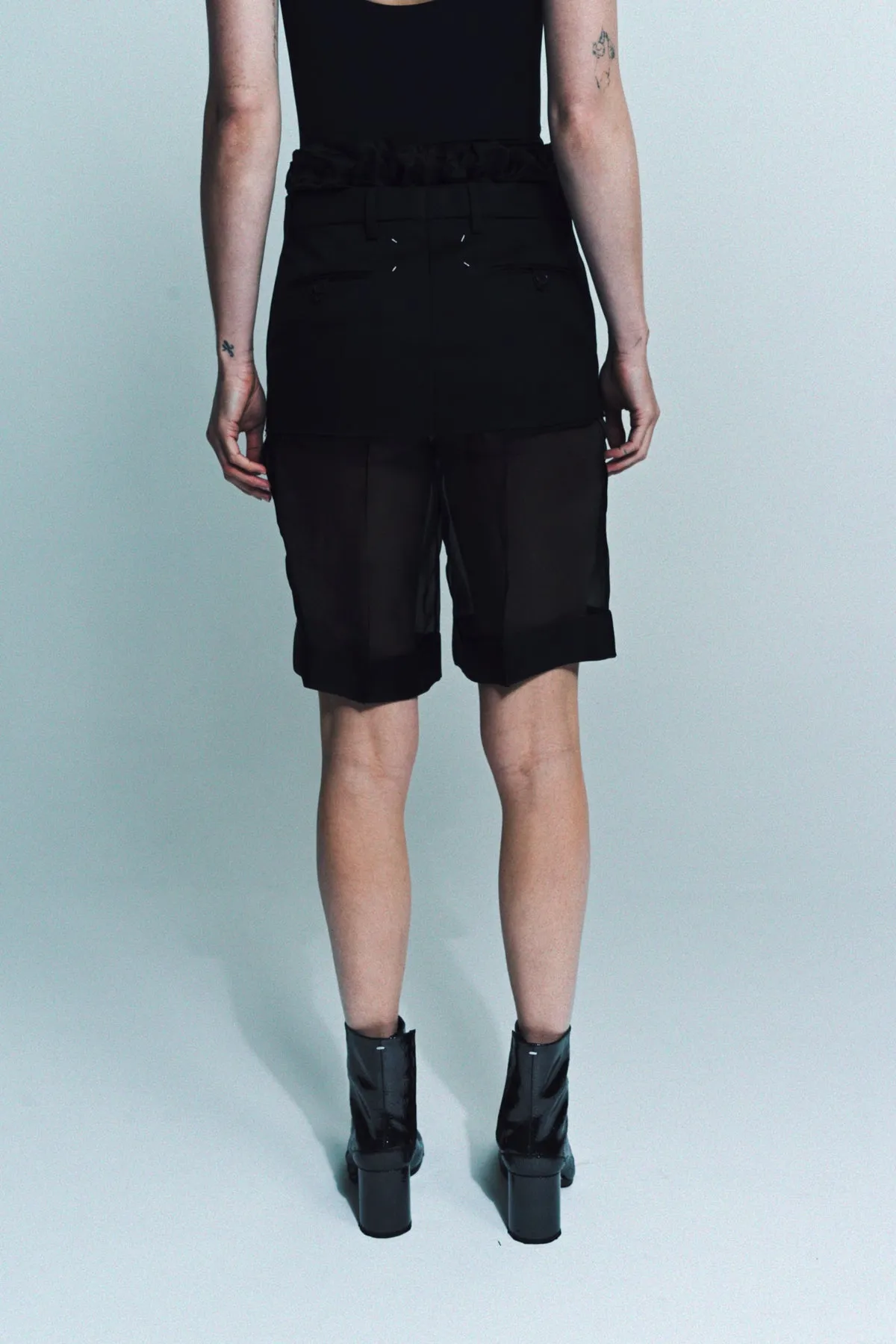 MAISON MARGIELA | LAYERED SKIRT SHORTS