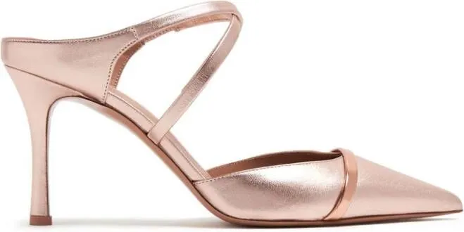 Malone Souliers Yoana metallic mules Pink