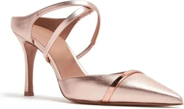 Malone Souliers Yoana metallic mules Pink