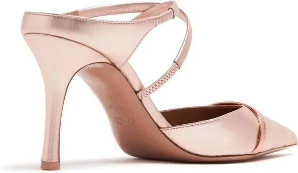 Malone Souliers Yoana metallic mules Pink