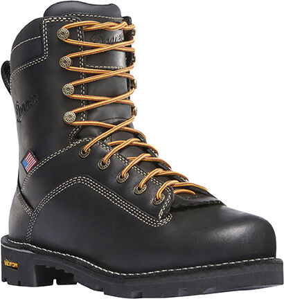 Men's USA Black Quarry Plain Toe Safety Boot 