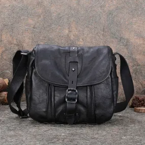 Men's Vintage Retro Casual Genuine Leather Small Crossbody Messenger Bag