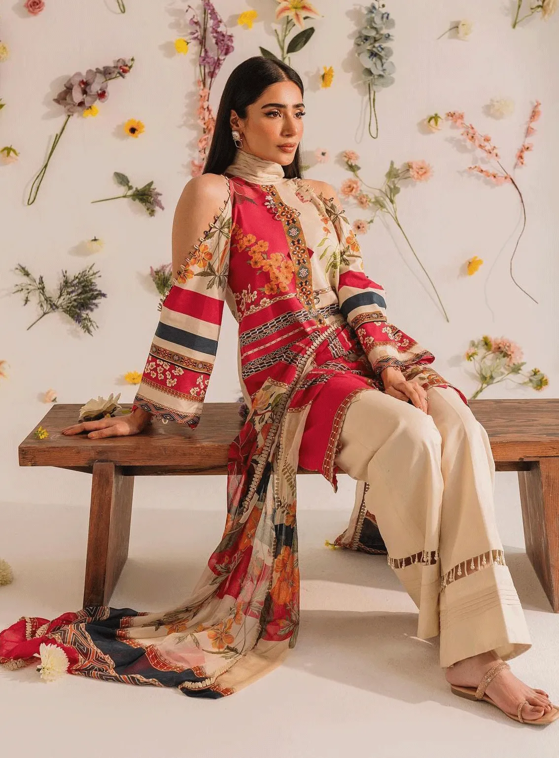 Meraki by Asifa & Nabeel Printed Lawn Unstitched 2 Piece Suit - AN23SL MKL-06