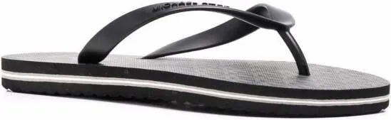 Michael Kors Travis thong-strap flip flops Black