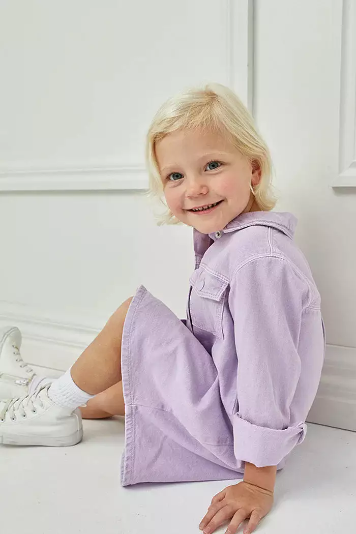 Milky - Lavender Denim Dress