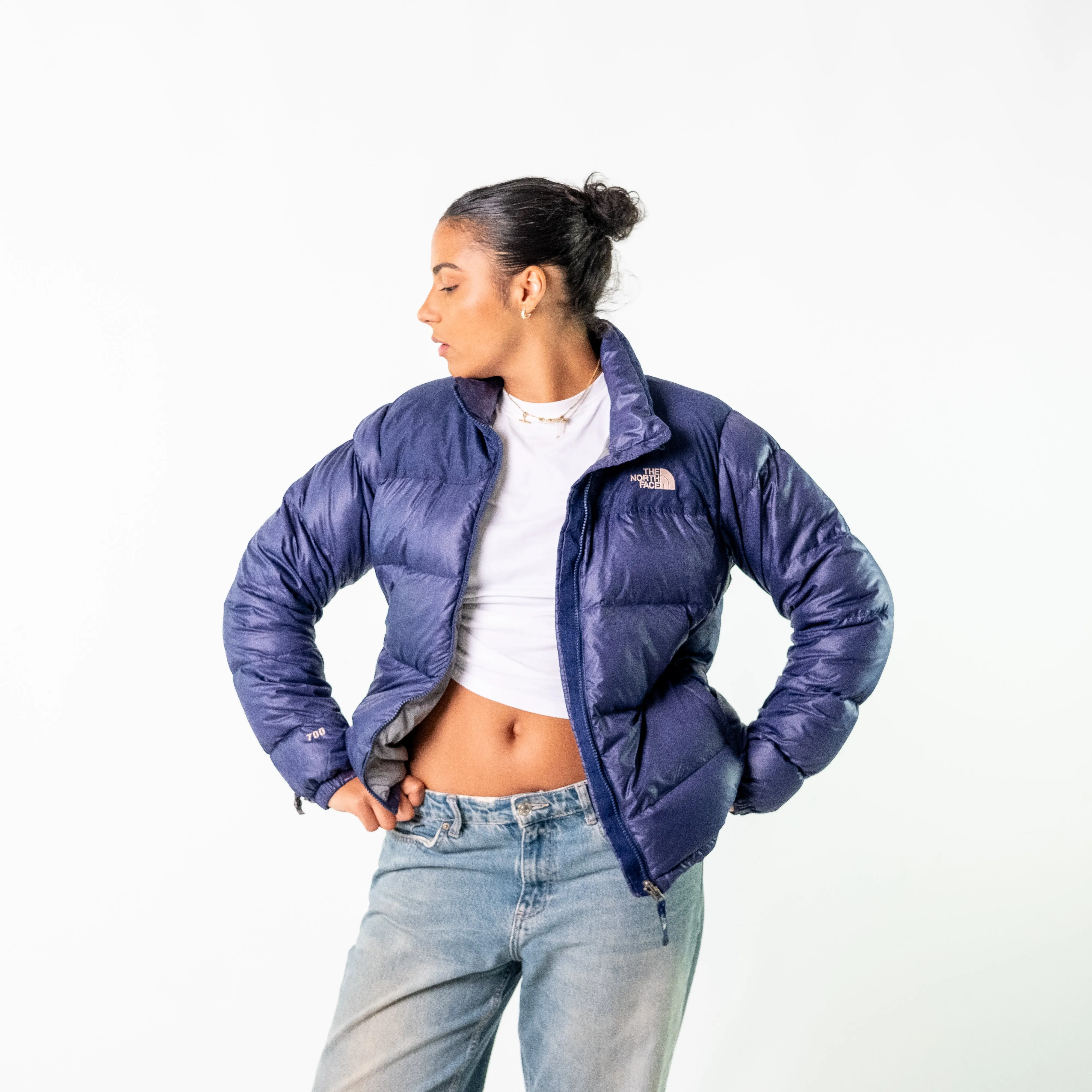 Navy Blue 90s The North Face 90 Puffer (S)