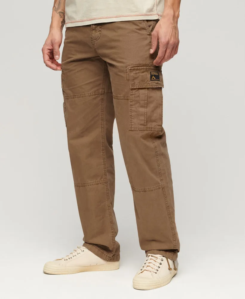 Organic Cotton Baggy Cargo Pants | Deep Brown