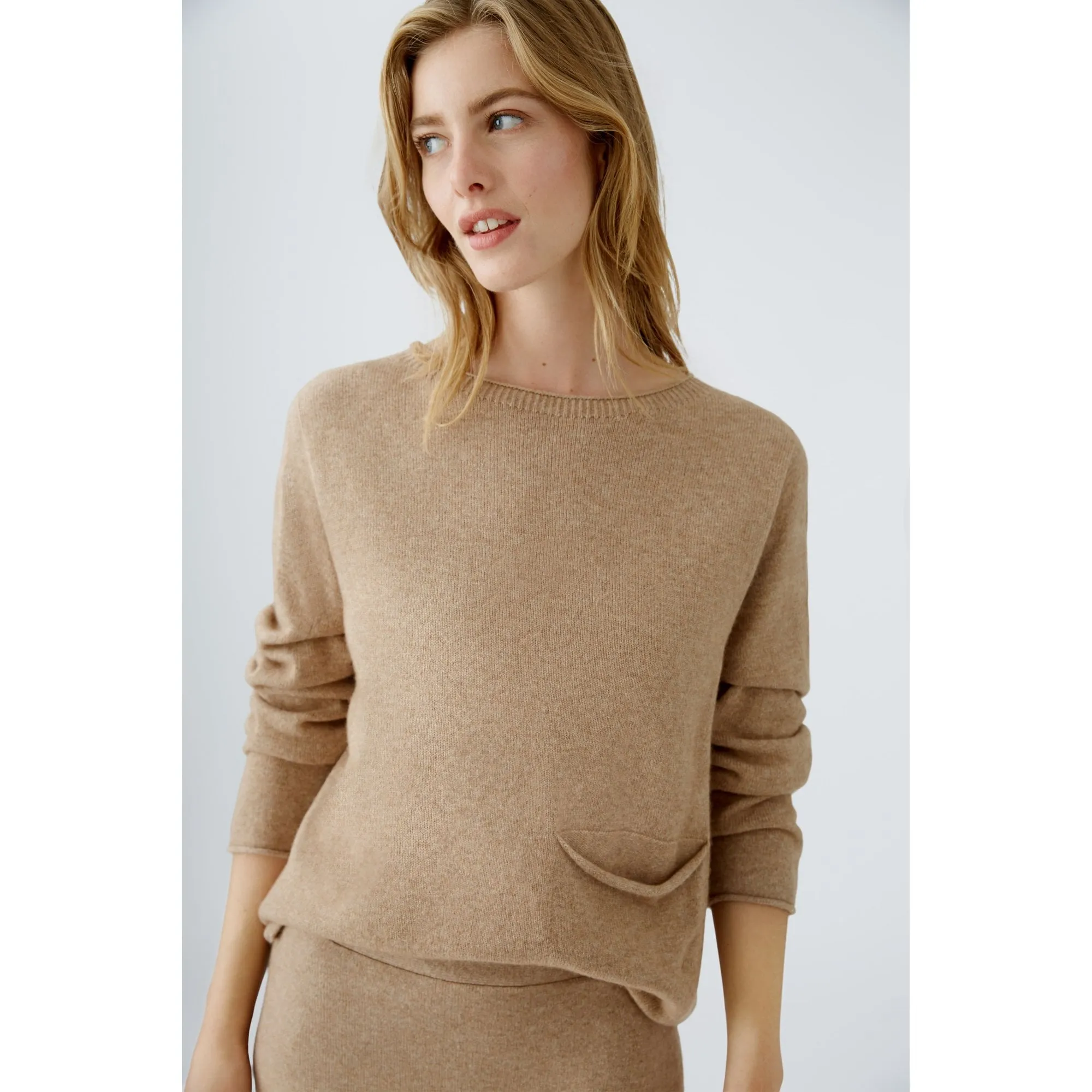 Oversized Wool Blend Pullover