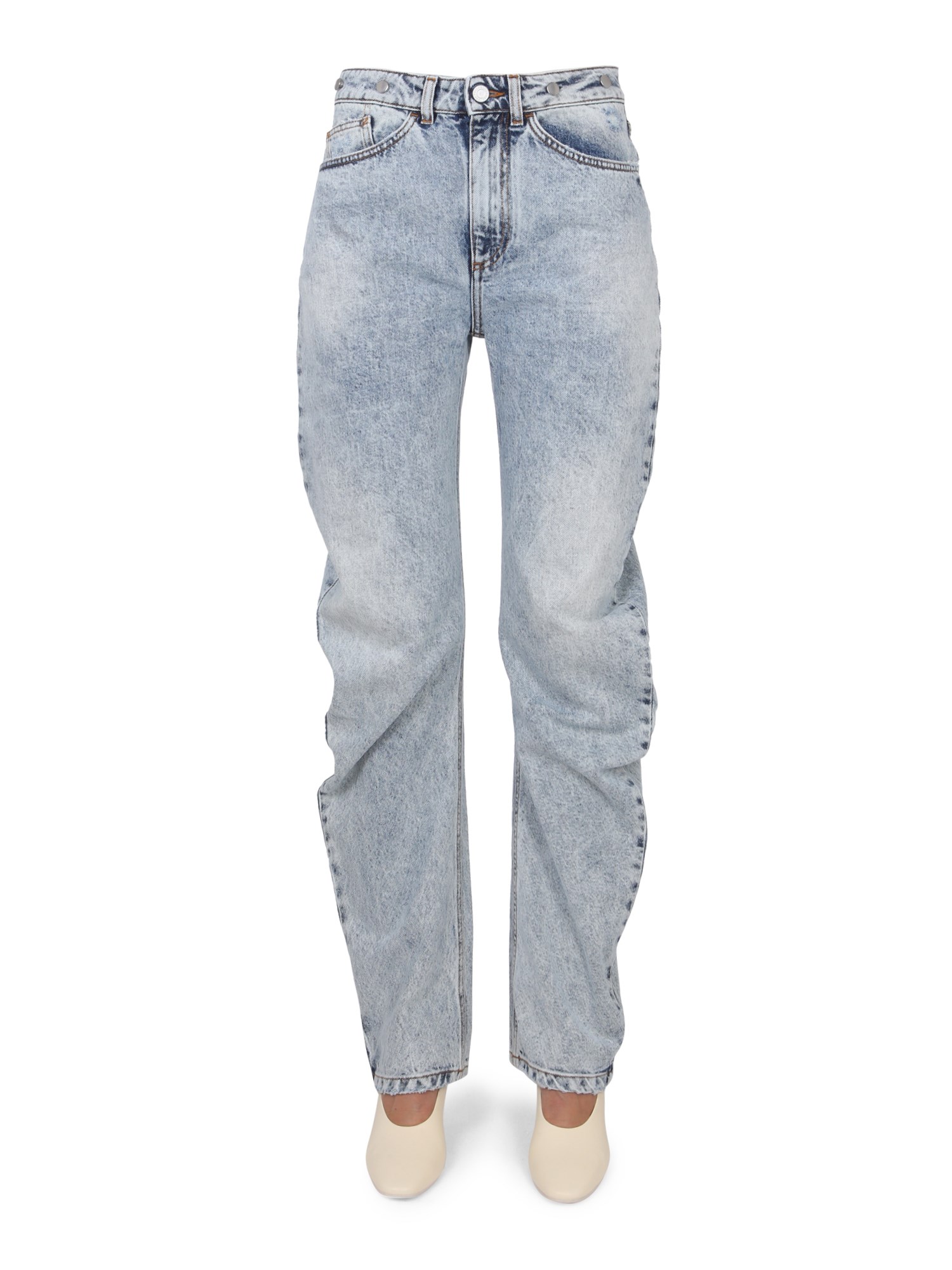 PHILOSOPHY DI LORENZO SERAFINI    COTTON DENIM PANTS