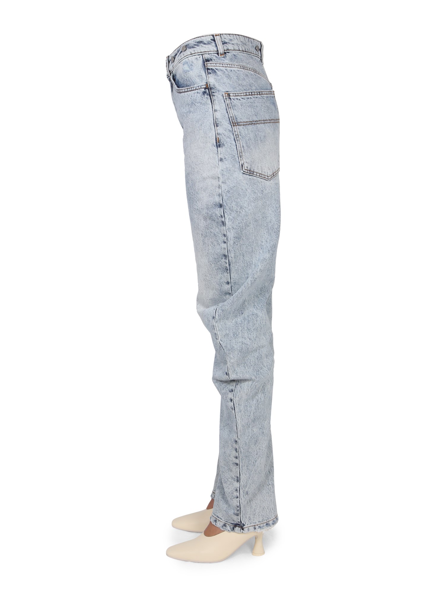 PHILOSOPHY DI LORENZO SERAFINI    COTTON DENIM PANTS