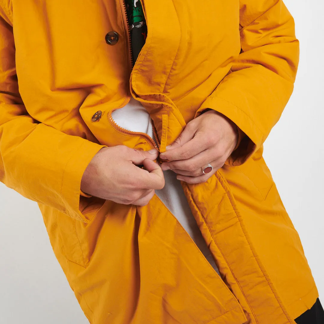 Pop Trading Company Padded Trench Coat Spruce Yellow