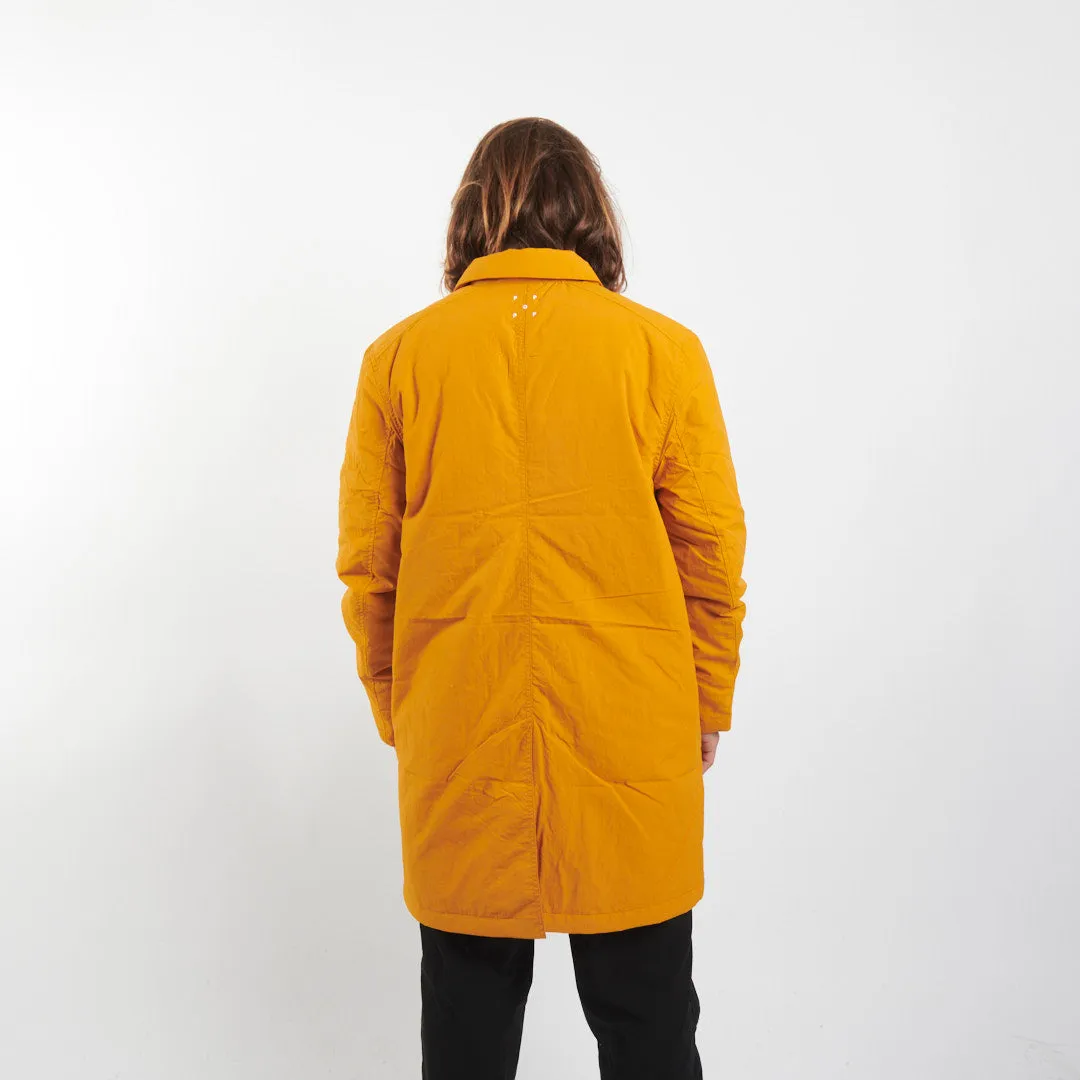 Pop Trading Company Padded Trench Coat Spruce Yellow