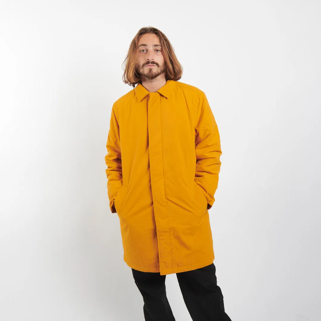 Pop Trading Company Padded Trench Coat Spruce Yellow