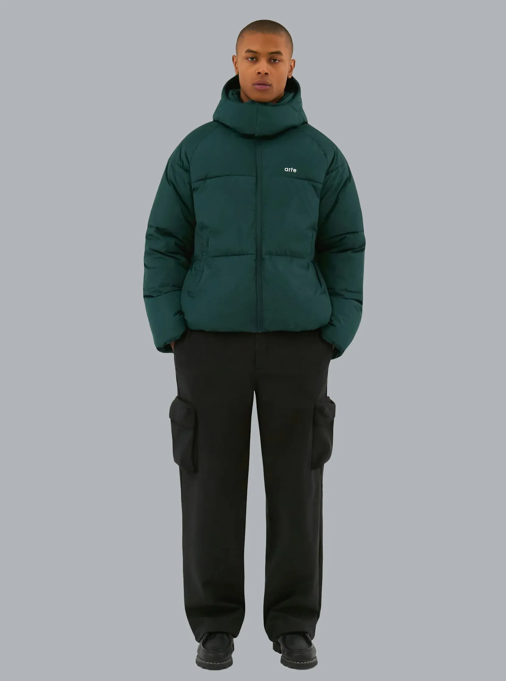 Puffer Dark Green