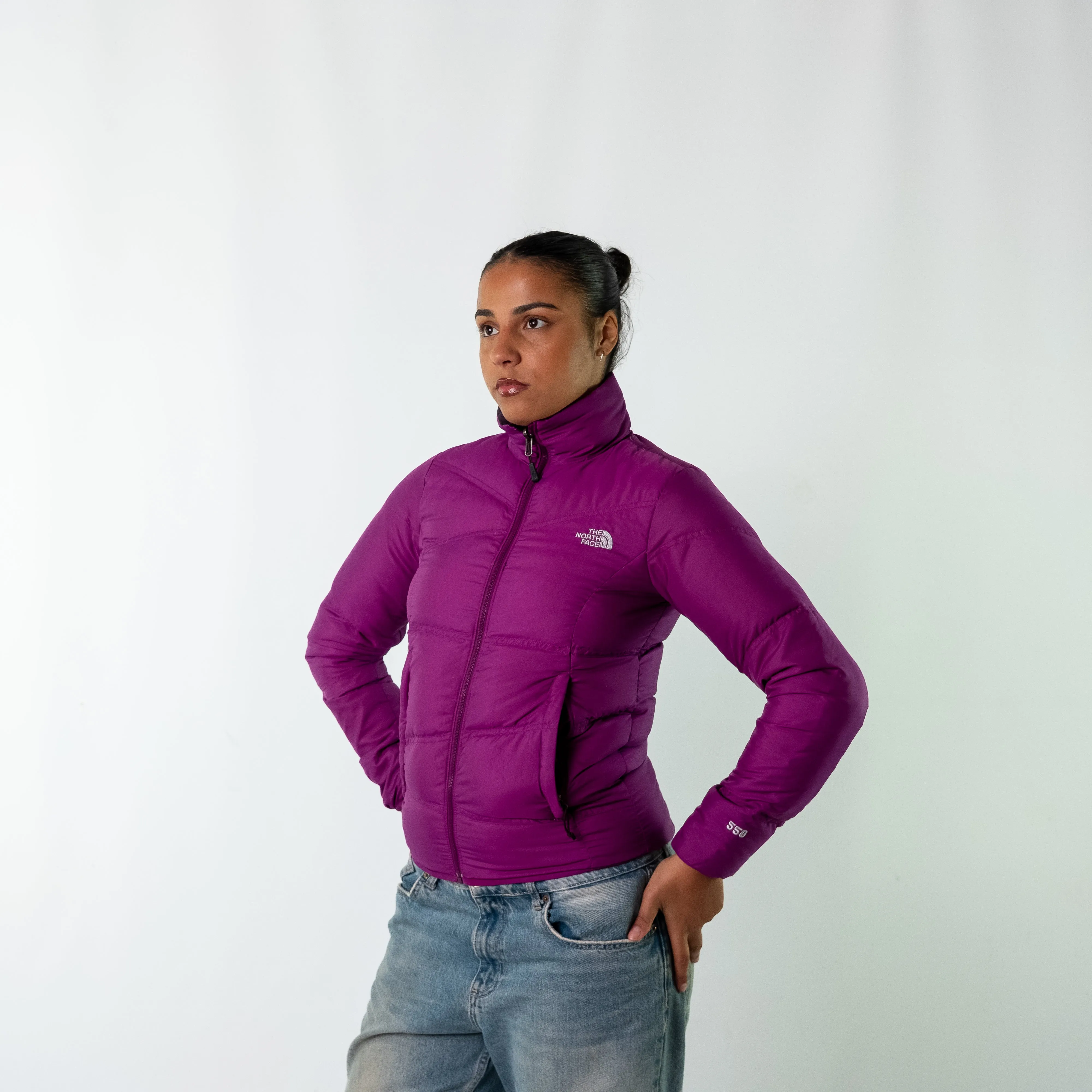 Purple y2ks The North Face Reversible, Deep Purple Puffer (S)