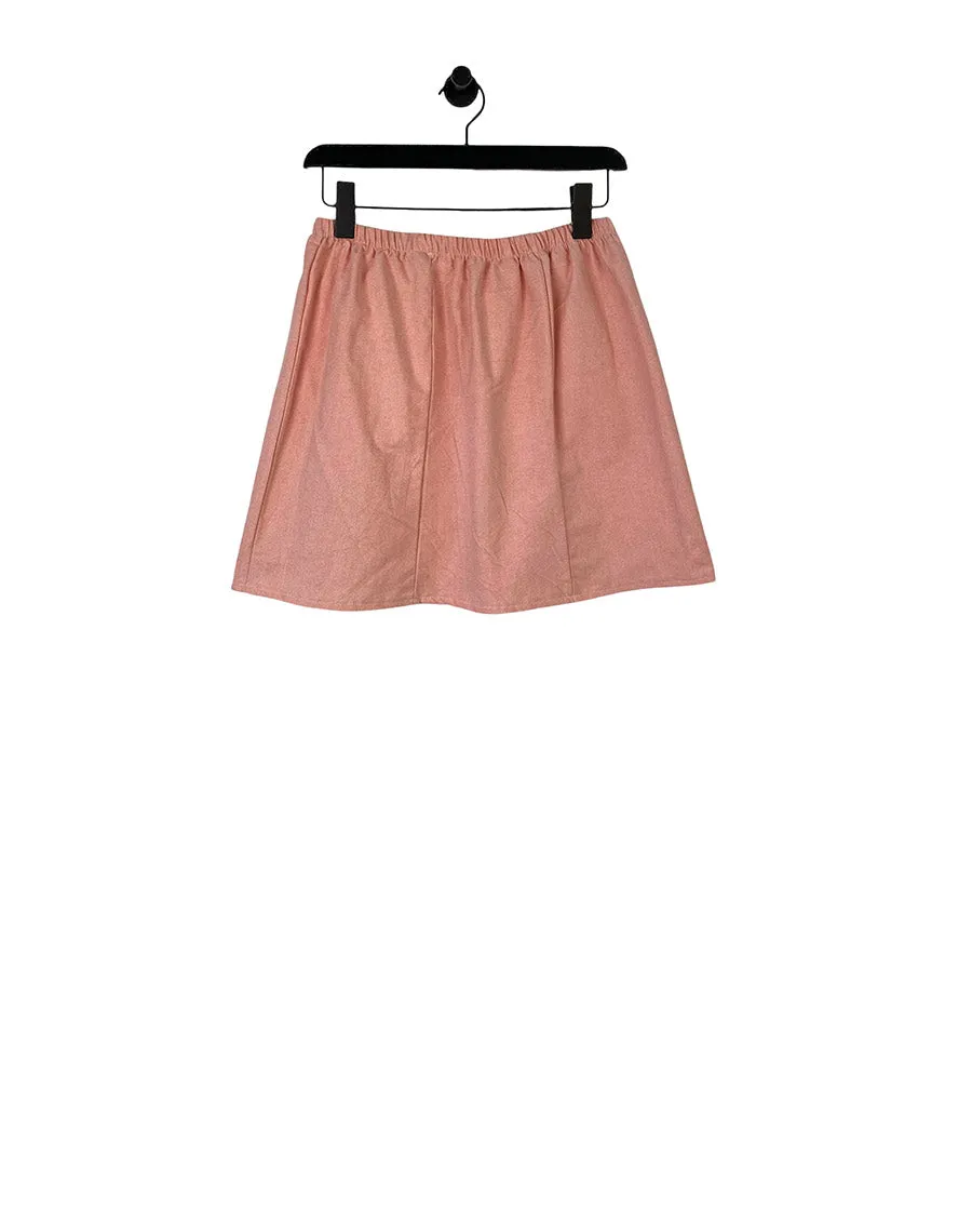 RALPH SALMON PINK MINI GEMMA SKIRT (S/M)