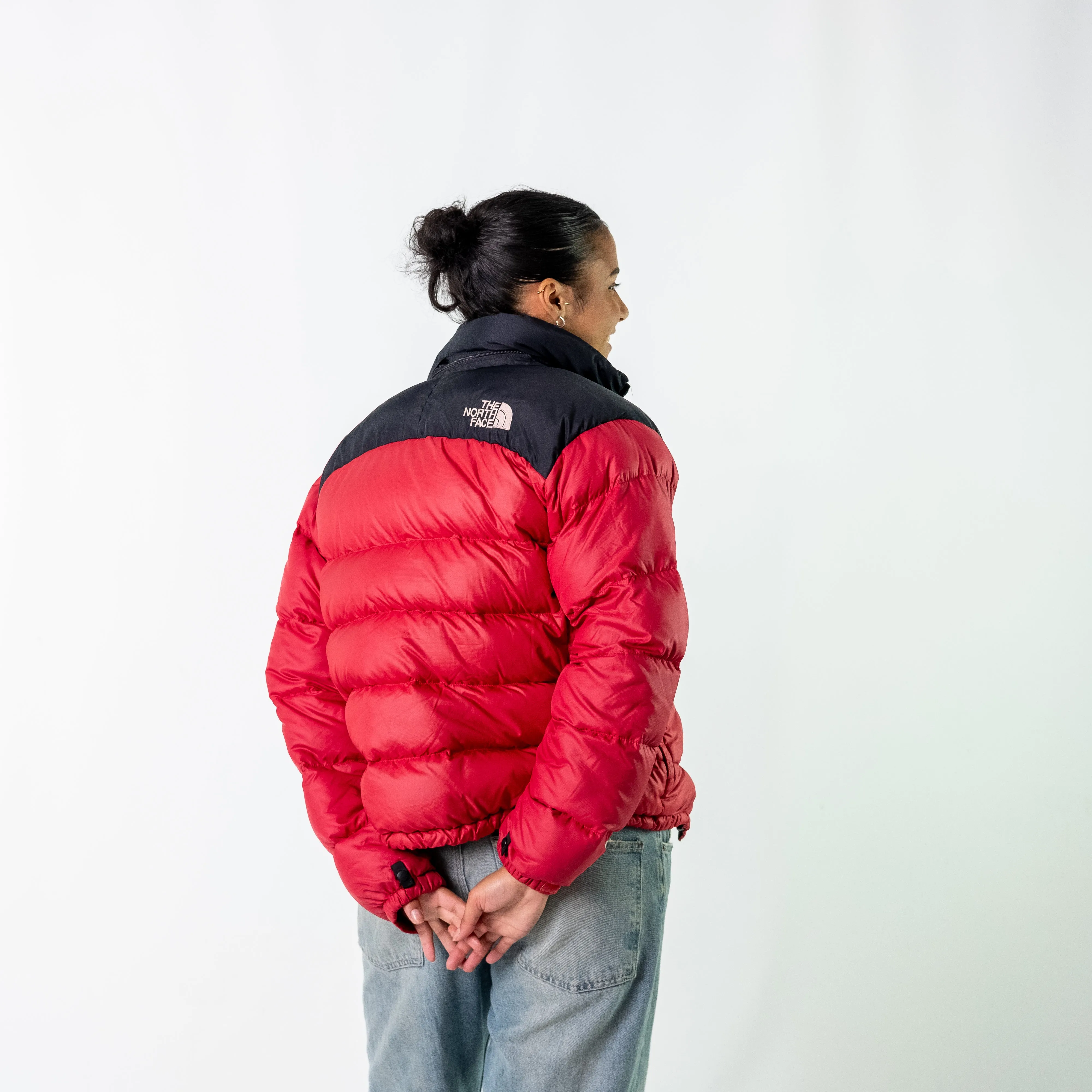 Red 90s The North Face Puffer (L)