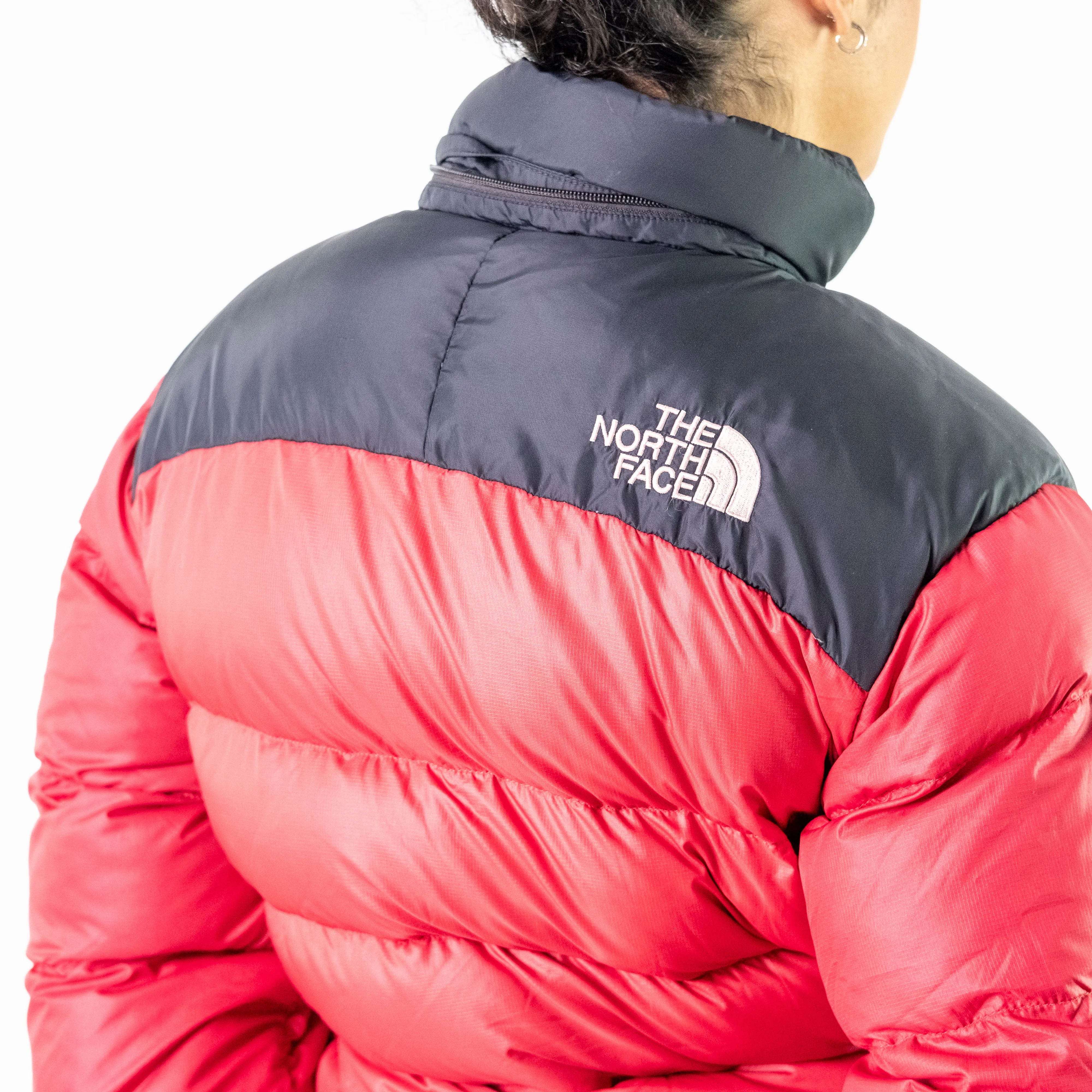 Red 90s The North Face Puffer (L)