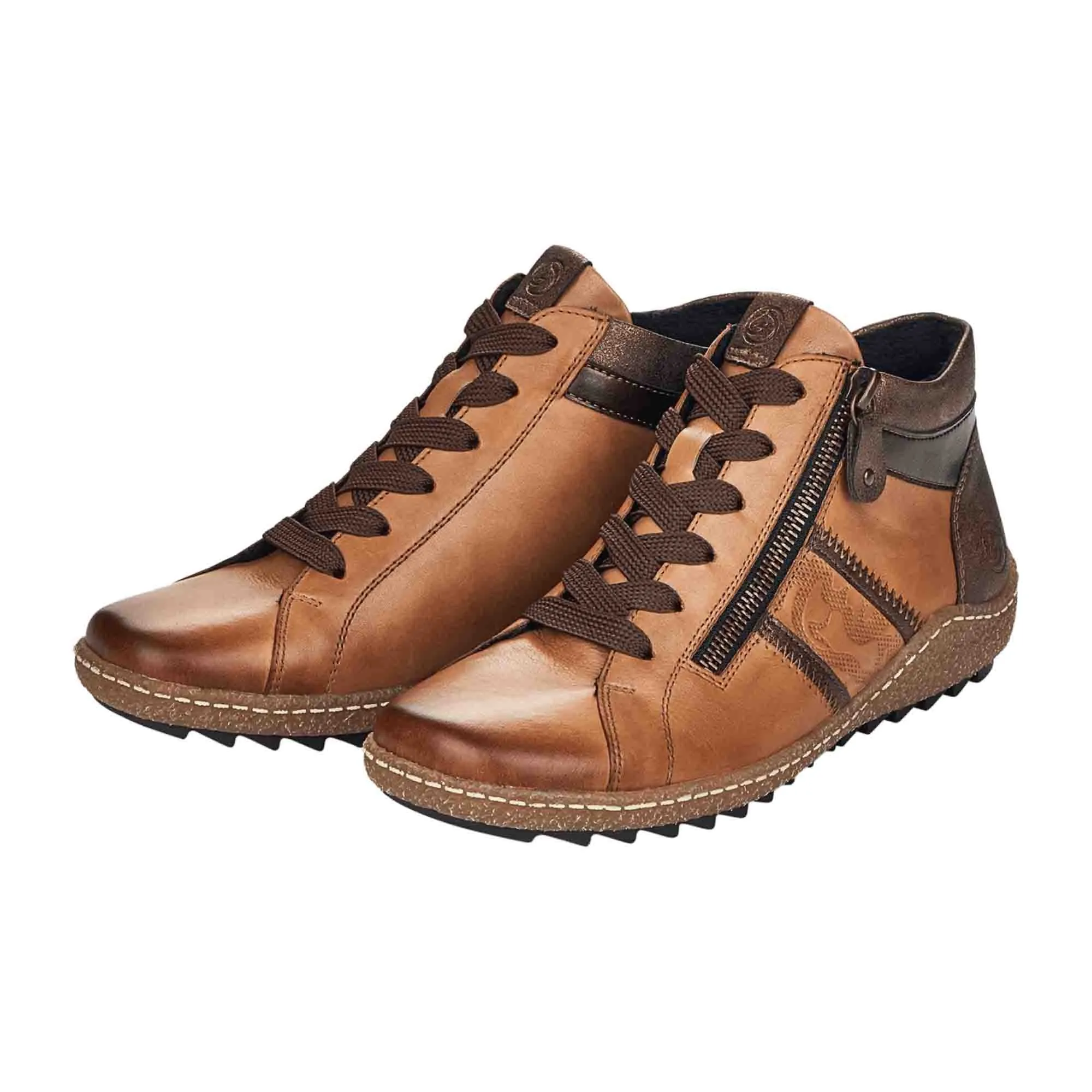 Remonte Comfortable Brown Ankle Boots for Women