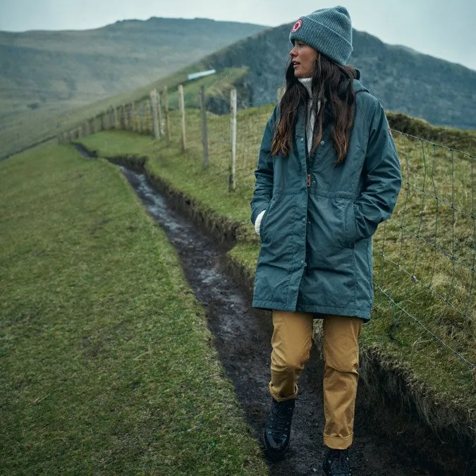 SALE! Fjallraven Women's Karla Hydratic Jacket - Hooded Long Rain Coat from Fjallaven