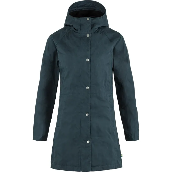 SALE! Fjallraven Women's Karla Hydratic Jacket - Hooded Long Rain Coat from Fjallaven