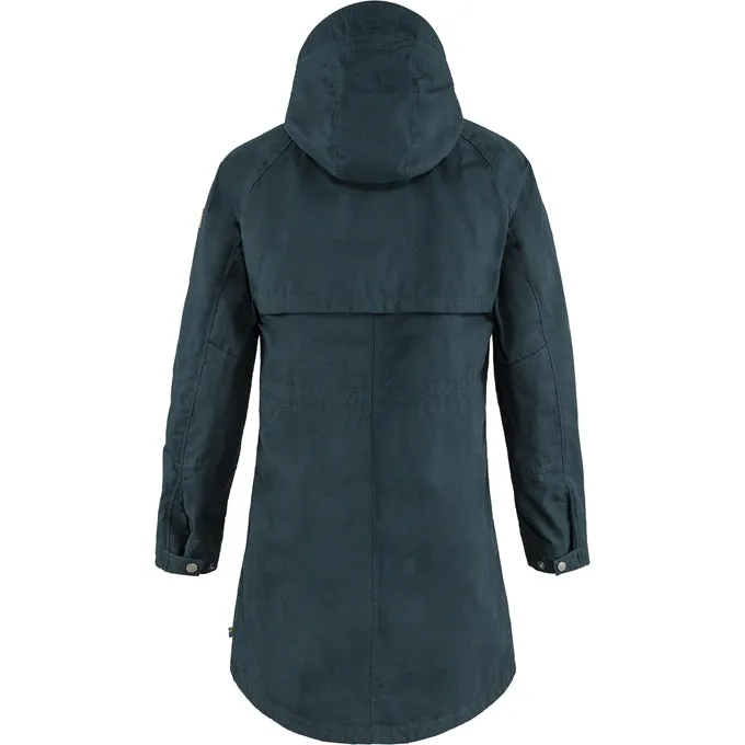 SALE! Fjallraven Women's Karla Hydratic Jacket - Hooded Long Rain Coat from Fjallaven