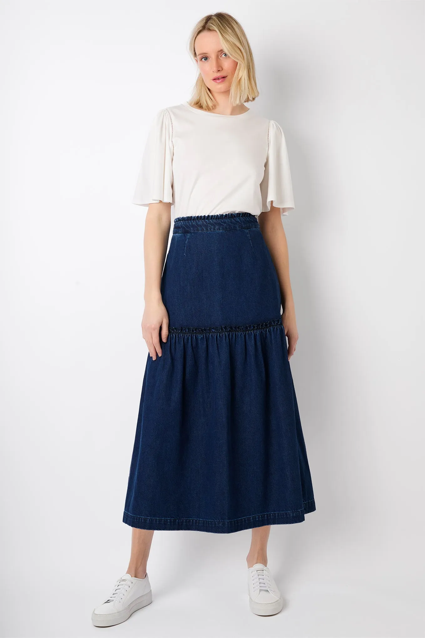 Saskia Denim Skirt - Rinse Wash