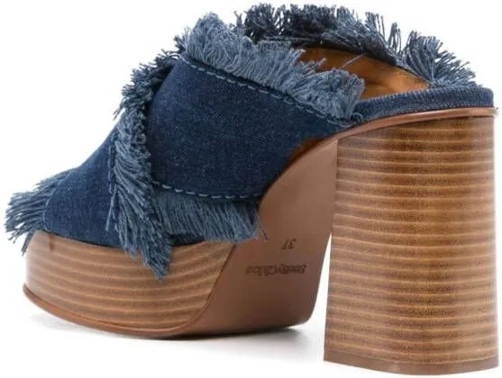 See by Chloé Schuhe 100mm platform mules Blue