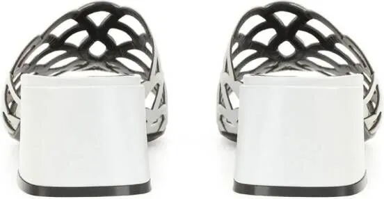 Sergio Rossi Sr Mermaid 45mm mules White