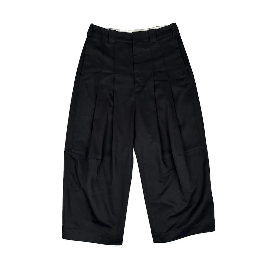 SHINYA KOZUKA X DICKIES BAGGY FRONT-PLEAT PANTS - BLACK (M)