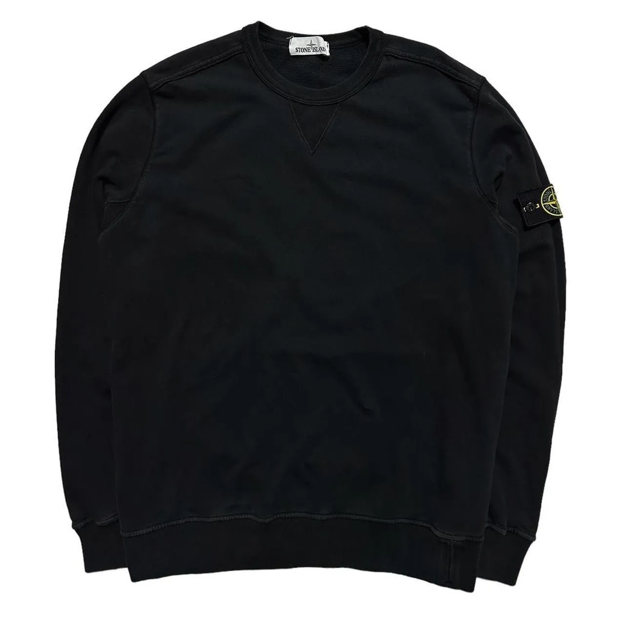 Stone Island Black Pullover Crewneck