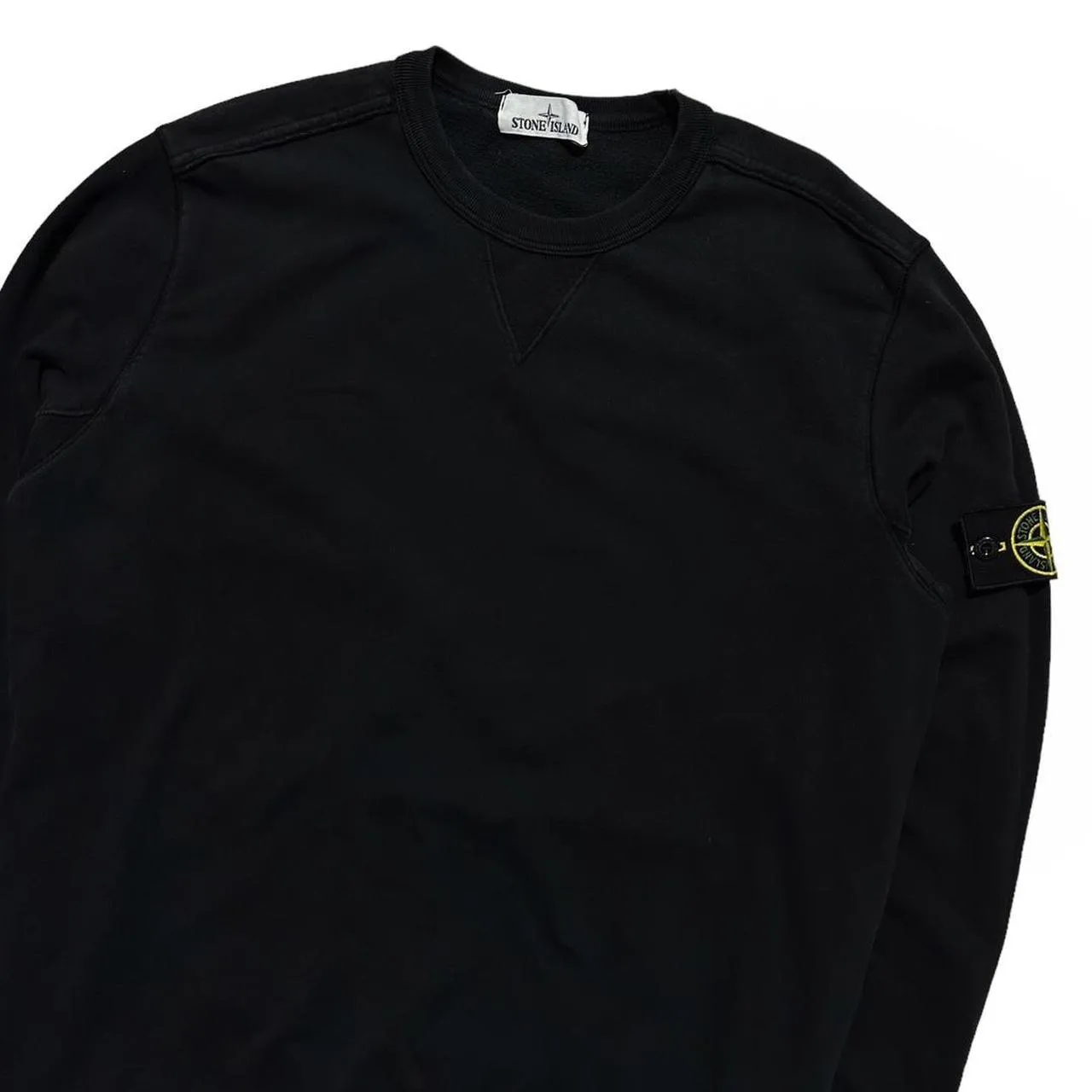 Stone Island Black Pullover Crewneck