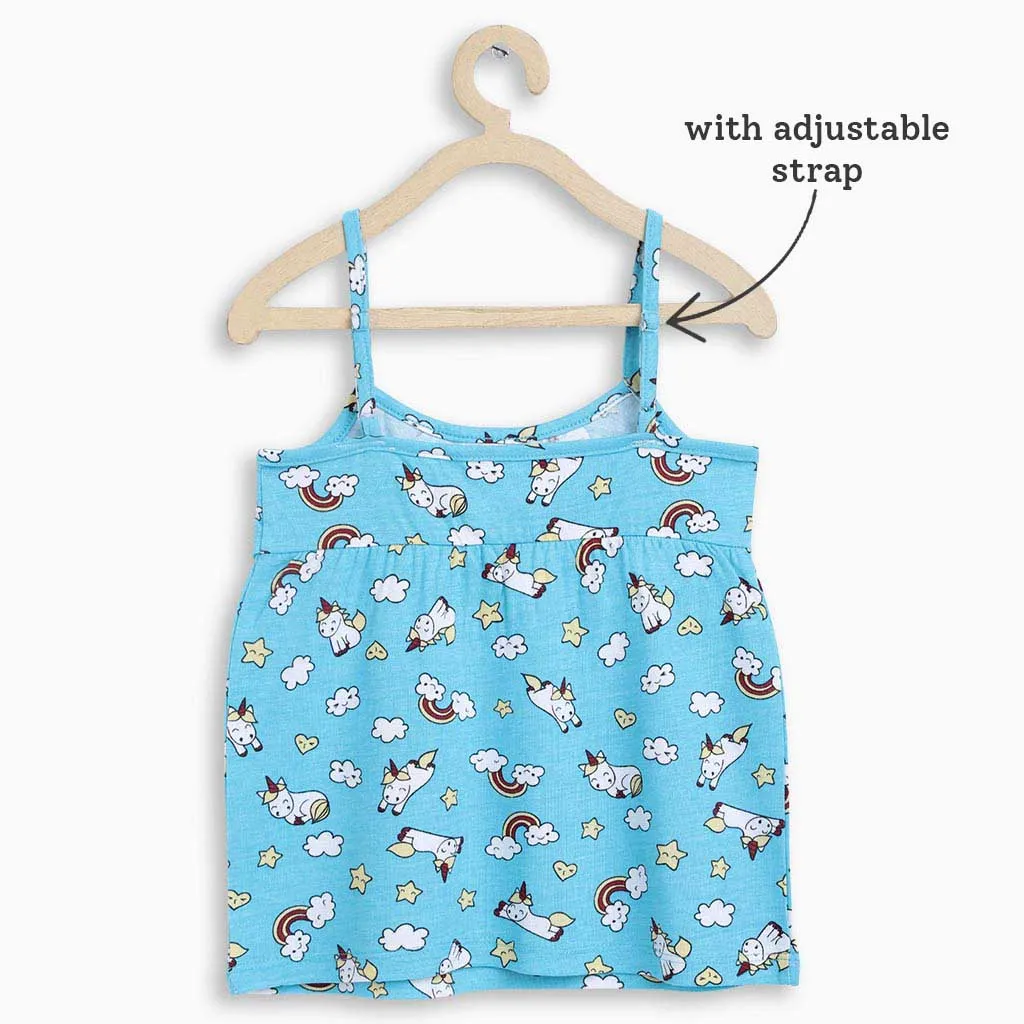 Strappy A-Line Top - 2 pack - Day at Zoo - Flying Unicorn