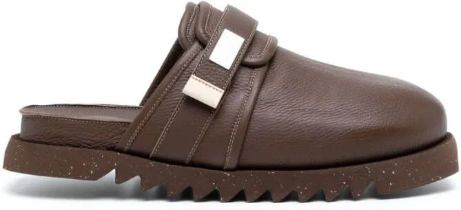 Suicoke x Marsell Zavo leather mules Brown